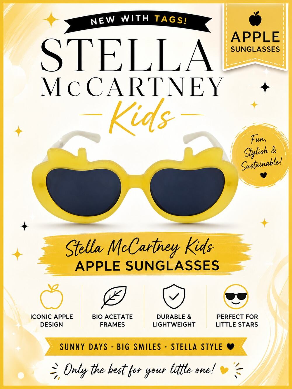 CG011 Stella McCartney Kids Apple Sunglasses*NEW without tags